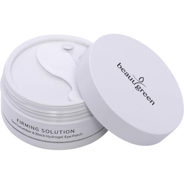 BeauuGreen Hydrożelowe płatki pod oczy z ekstraktem z ogórka morskiego i pudrem z czarnych pereł Sea Cucumber & Black Hydrogel Eye Patch, 60 szt.