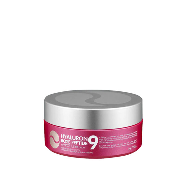 MEDIPEEL Płatki pod oczy hydrożelowe z ekstraktem z róży i peptydami Hyaluron Rose Peptide 9 Ampoule Eye Patch, 60 szt.